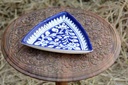 Blue pottery Triangular dish IMG # 1