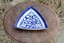 Blue pottery Triangular dish IMG # 2