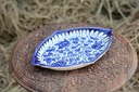Blue pottery Triangular dish - Duplicate IMG # 1