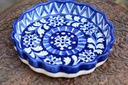 Blue pottery Apple dish IMG # 2