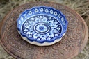 Blue pottery Apple dish - Duplicate IMG # 1