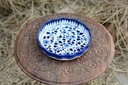 Blue pottery Apple dish - Duplicate IMG # 1