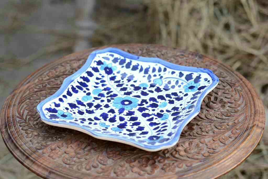 Blue pottery Small Dish - Duplicate IMG # 1