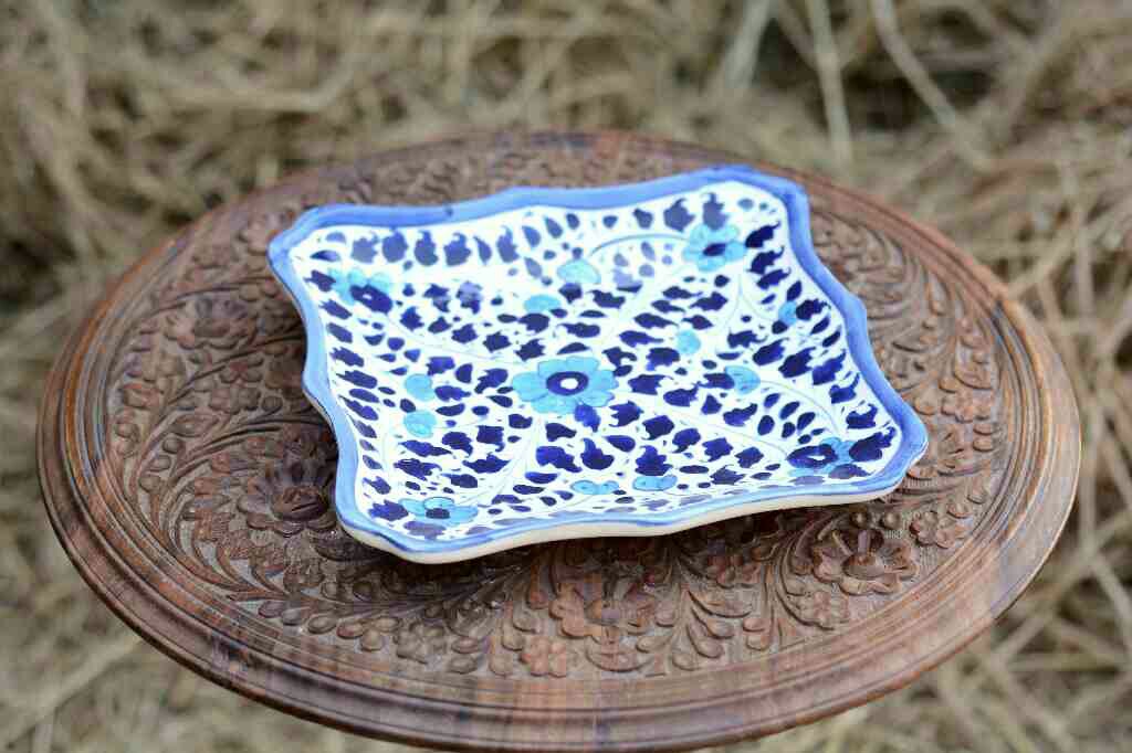 Blue pottery Small Dish - Duplicate IMG # 1