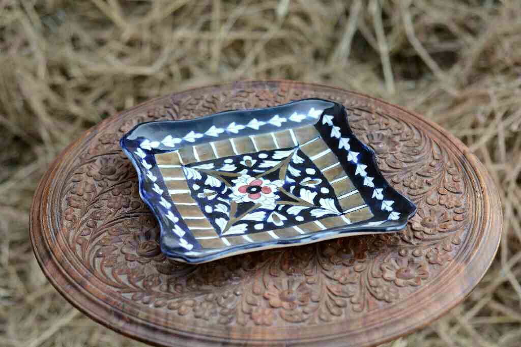 Blue pottery Small Dish - Duplicate IMG # 1