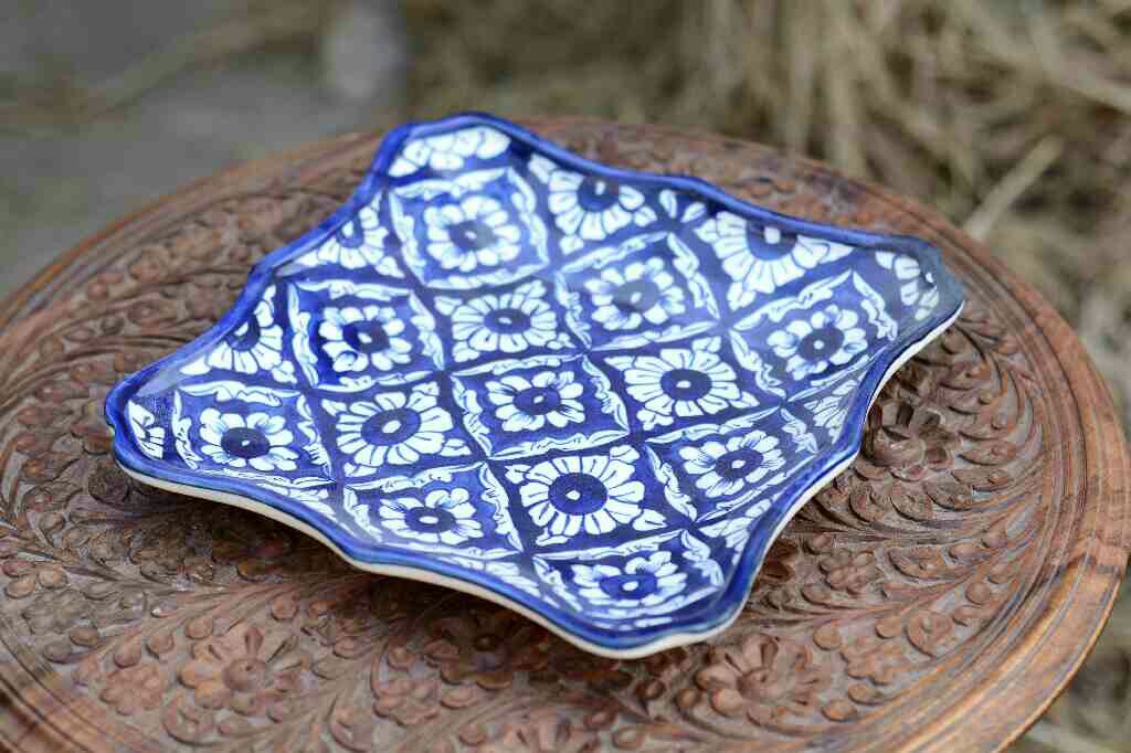 Blue pottery Small Dish - Duplicate IMG # 1
