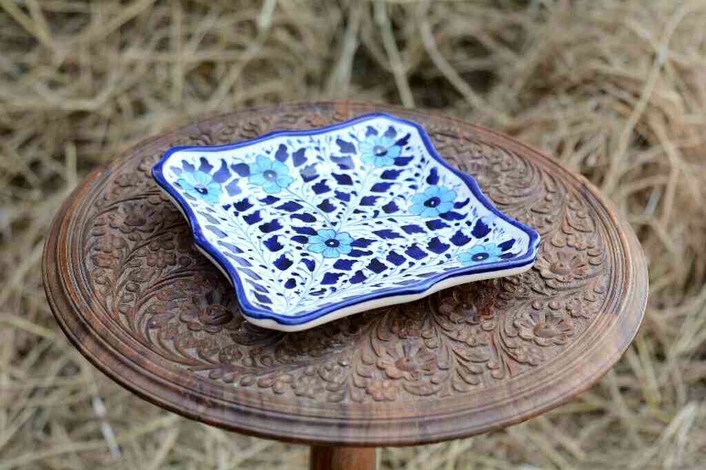 Blue pottery Small Dish - Duplicate IMG # 1