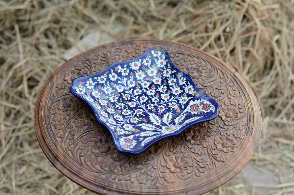 Blue pottery Small Dish IMG # 2