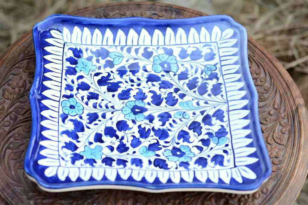 Blue pottery Small Dish - Duplicate IMG # 1