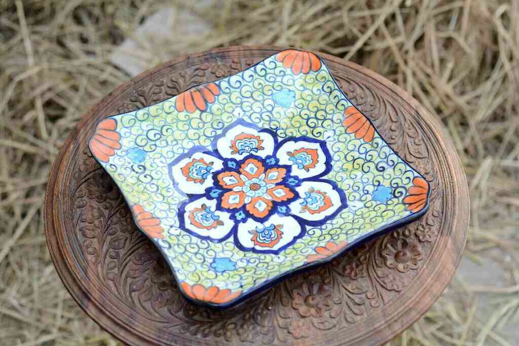 Blue pottery Mediam Dish - Duplicate IMG # 1