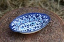 Blue Pottery Oval shape raita bowl - Duplicate IMG # 1