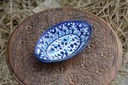 Blue Pottery Oval shape raita bowl - Duplicate IMG # 2