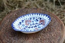 Blue Pottery Oval shape raita bowl - Duplicate IMG # 1