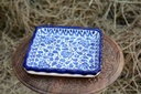 Blue Pottery Square shape Serving tray - Duplicate IMG # 1