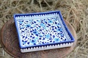 Blue Pottery Square shape Serving tray - Duplicate IMG # 1