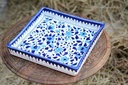 Blue Pottery Square shape Serving tray - Duplicate IMG # 1