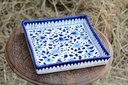 Blue Pottery Square shape Serving tray - Duplicate IMG # 1