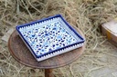 Blue Pottery Square shape Serving tray - Duplicate IMG # 1
