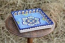 Blue Pottery Square shape Serving tray - Duplicate IMG # 1