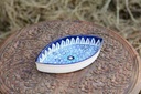 Blue Pottery Oval shape serving dish - Duplicate IMG # 1