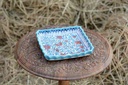 Blue Pottery Square shape Serving tray - Duplicate IMG # 1