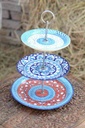 Blue Pottery Dry fruit serving tray - Duplicate IMG # 1