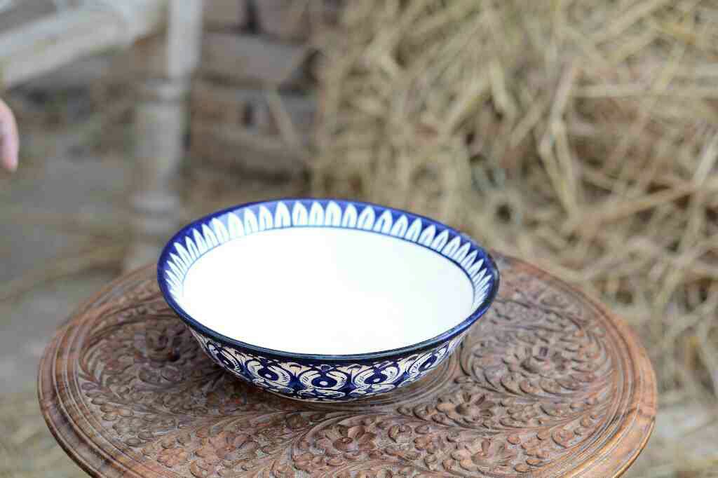 Blue Pottery Deep soup bowl - Duplicate IMG # 1