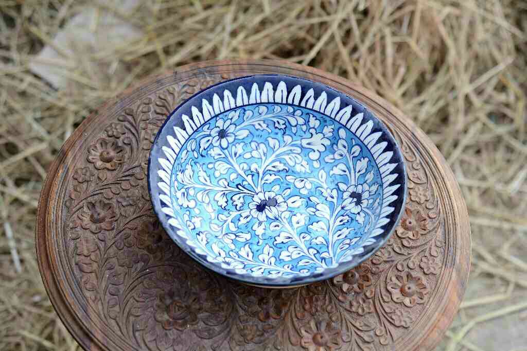 Blue Pottery Deep soup bowl - Duplicate IMG # 2