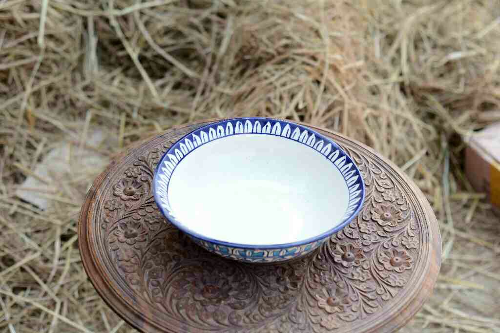 Blue Pottery Deep soup bowl - Duplicate IMG # 1