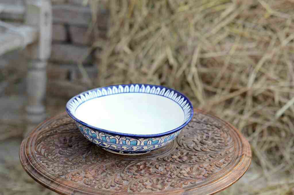 Blue Pottery Deep soup bowl - Duplicate IMG # 1