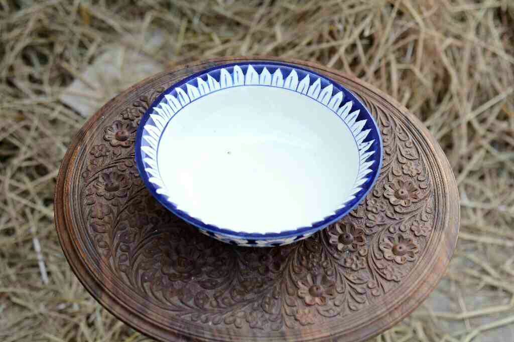 Blue Pottery Deep soup bowl - Duplicate IMG # 1