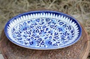 Blue Pottery Oval shape rice tray - Duplicate IMG # 2