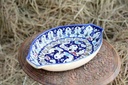 Blue Pottery Oval shape rice tray - Duplicate IMG # 1
