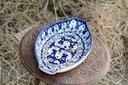 Blue Pottery Oval shape rice tray - Duplicate IMG # 1