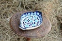 Blue Pottery Oval shape rice tray - Duplicate IMG # 1