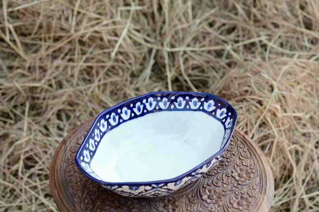 Blue pottery deep bowl - Duplicate IMG # 1