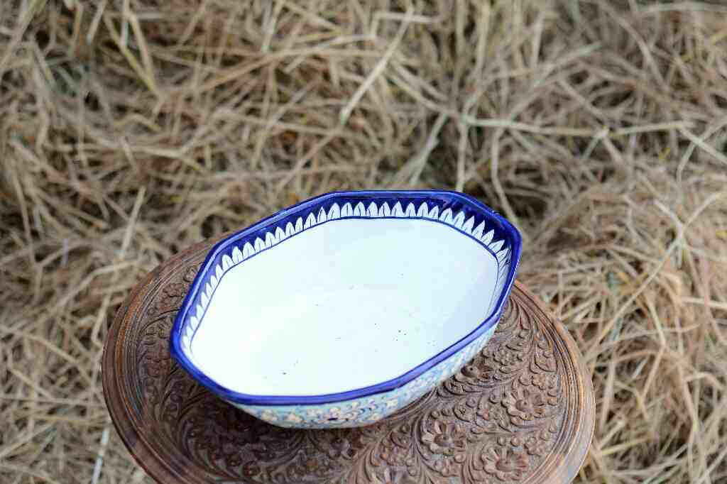 Blue pottery deep bowl - Duplicate IMG # 1