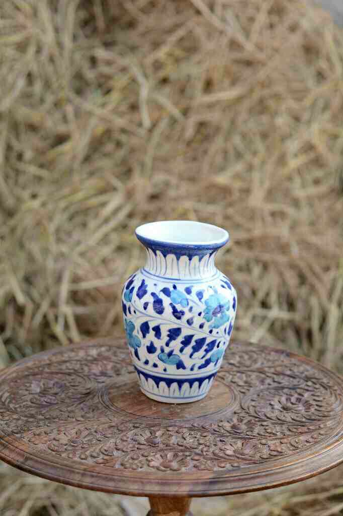 Blue pottery Medium Vase - Duplicate IMG # 1