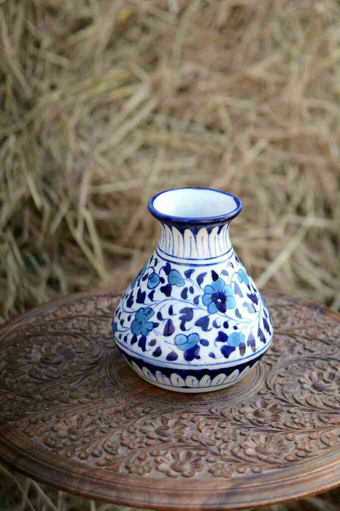 Blue pottery Medium Vase - Duplicate IMG # 1