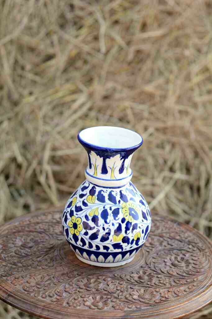 Blue pottery vase - Duplicate IMG # 1