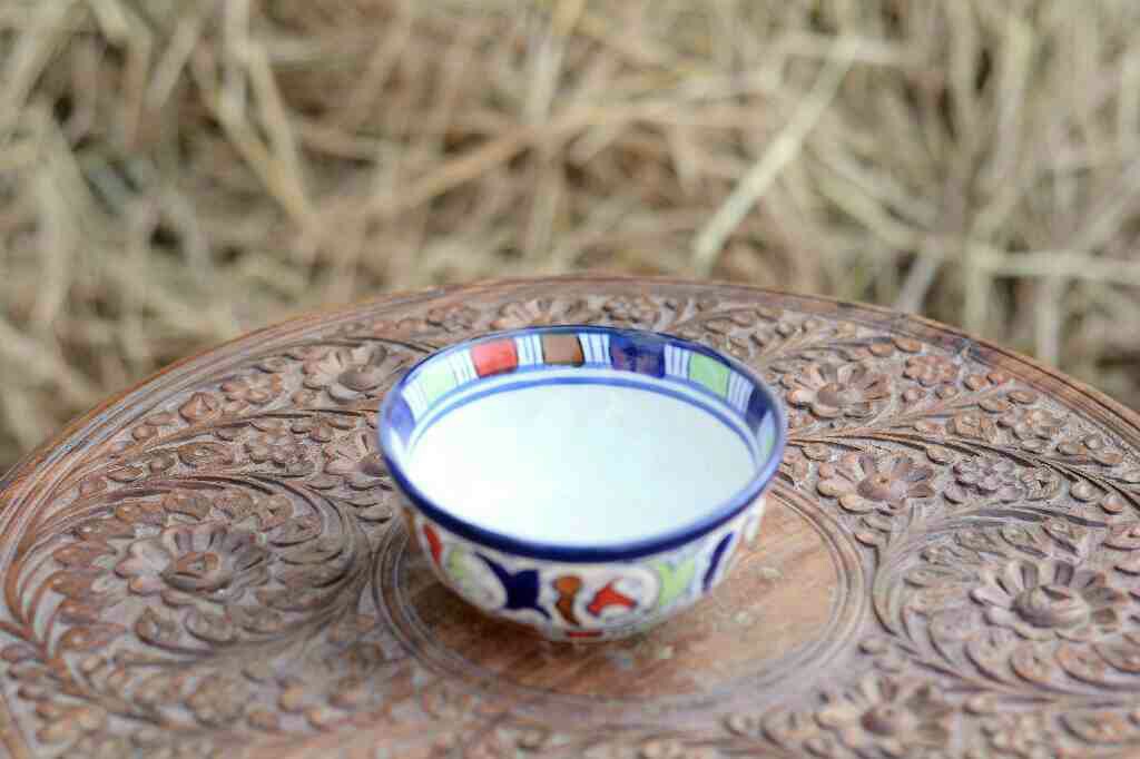 Blue Pottery Deep Bowl - Duplicate IMG # 1