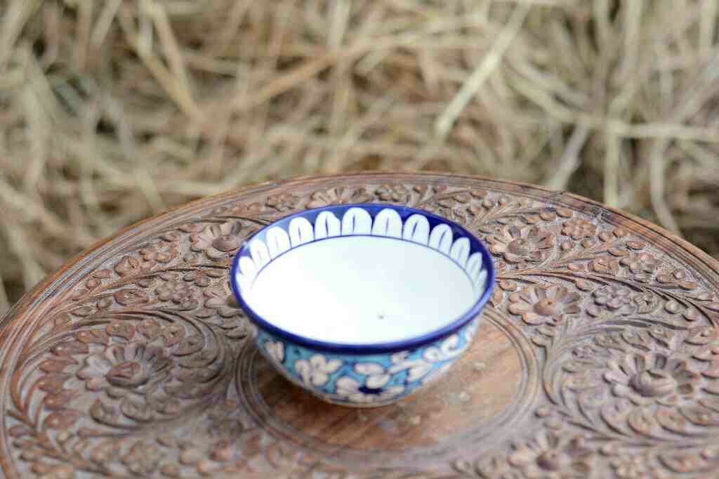 Blue Pottery Deep Bowl - Duplicate IMG # 1