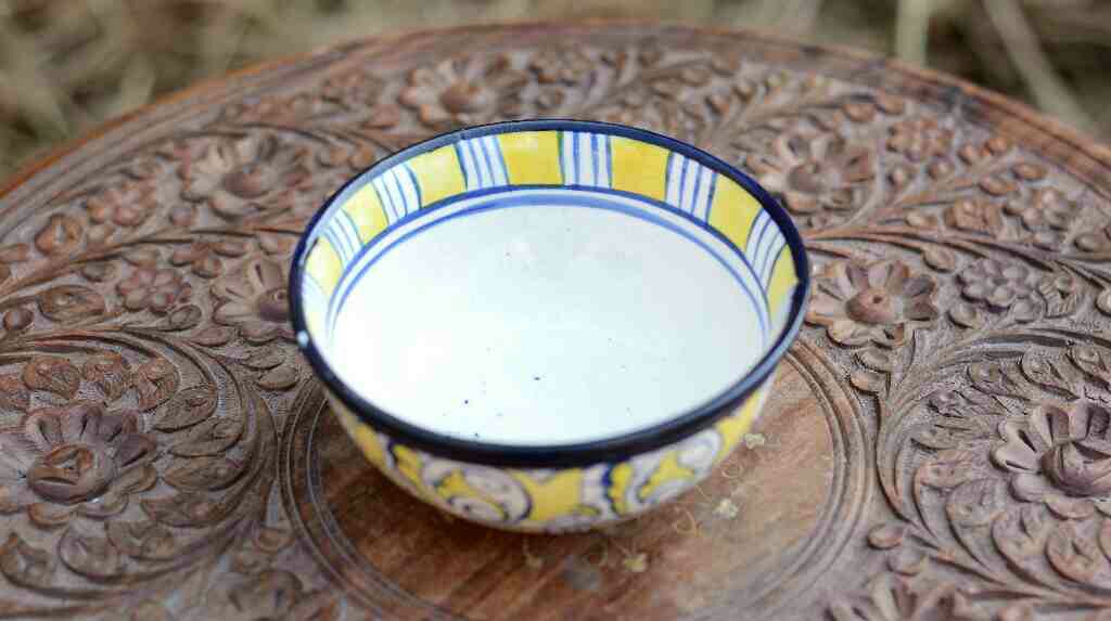 Blue Pottery Deep Bowl - Duplicate IMG # 1