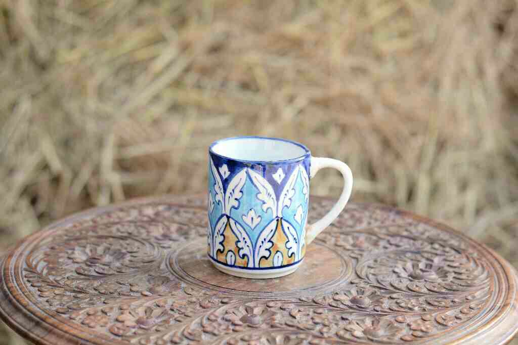 Blue Pottery Mug - Duplicate IMG # 1