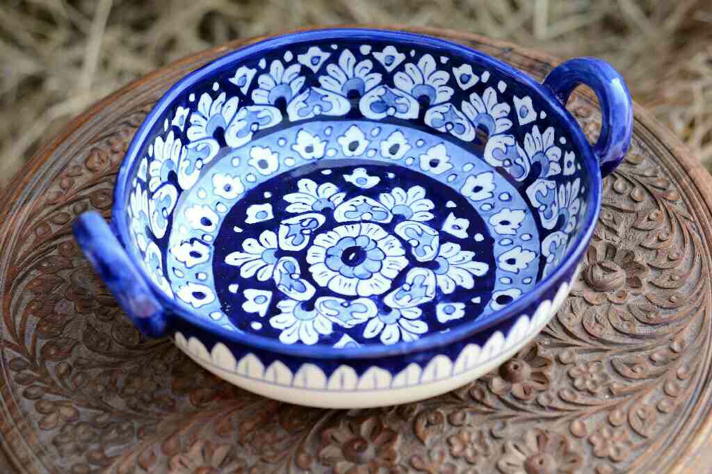 Blue Pottery Karahi IMG # 1