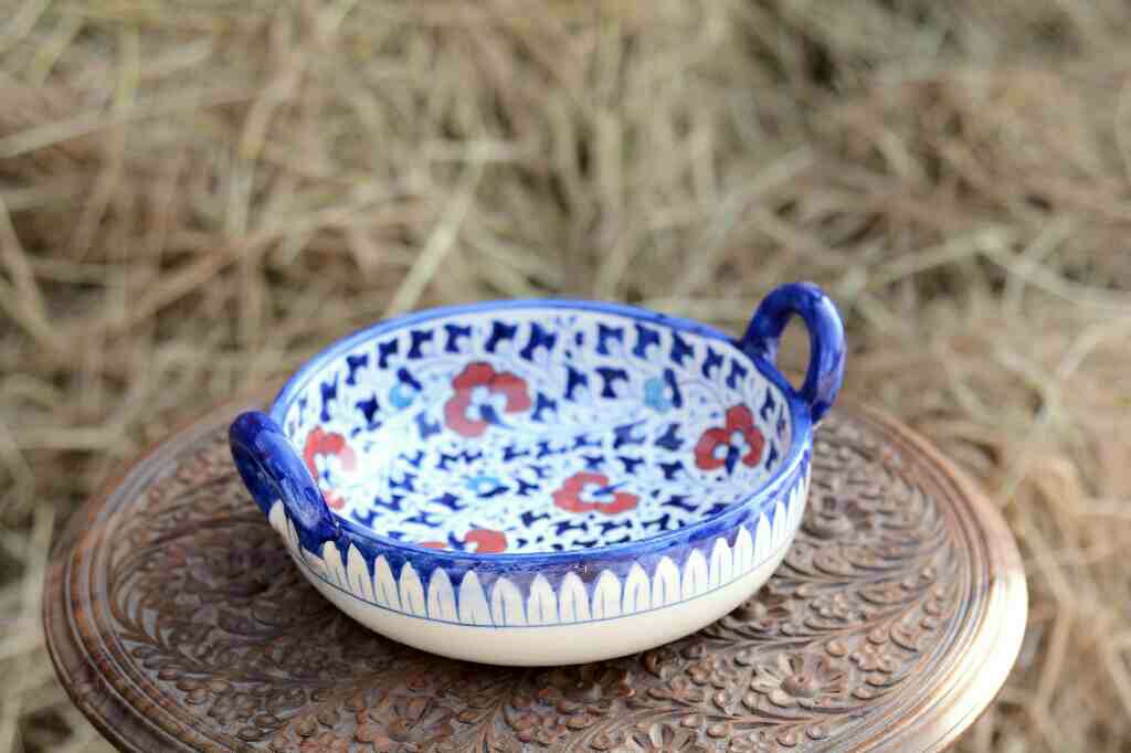 Blue Pottery Karahi - Duplicate IMG # 1