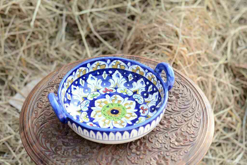 Blue Pottery Karahi IMG # 1