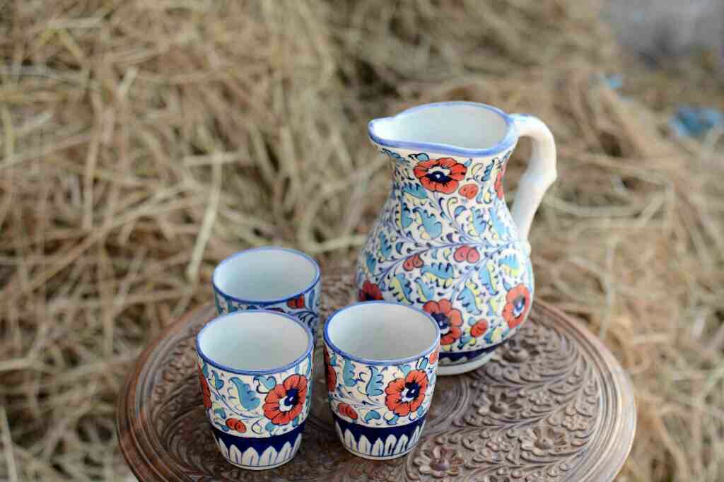 Blue Pottery Karahi - Duplicate IMG # 1