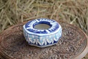 Blue Pottery Octa Shaped Ashtray - Duplicate IMG # 1