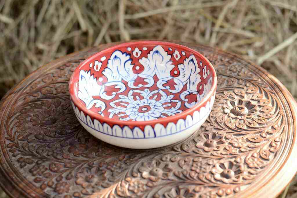 Blue pottery bowl IMG # 1